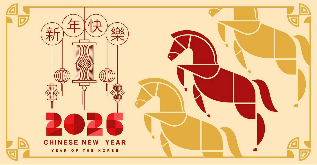 Ilustrasi: Tahun Kuda Api. Foto: vecteezy